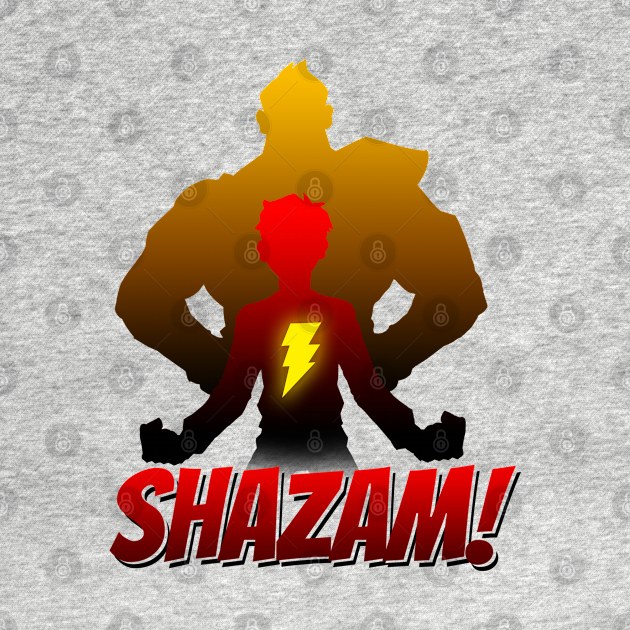 Shazam Gradient Silhouette by edbertguinto